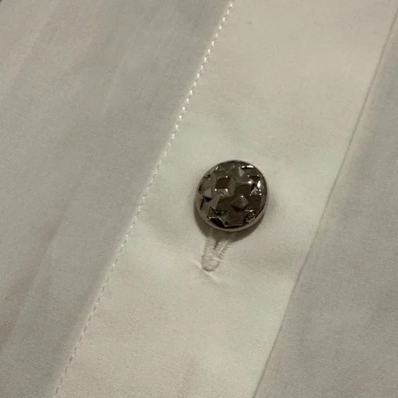 CHANEL Vintage White Button-Up Blouse - Picture 3 of 8